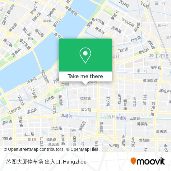 芯图大厦停车场-出入口 map