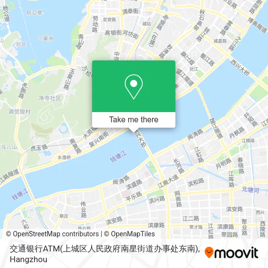 交通银行ATM(上城区人民政府南星街道办事处东南) map