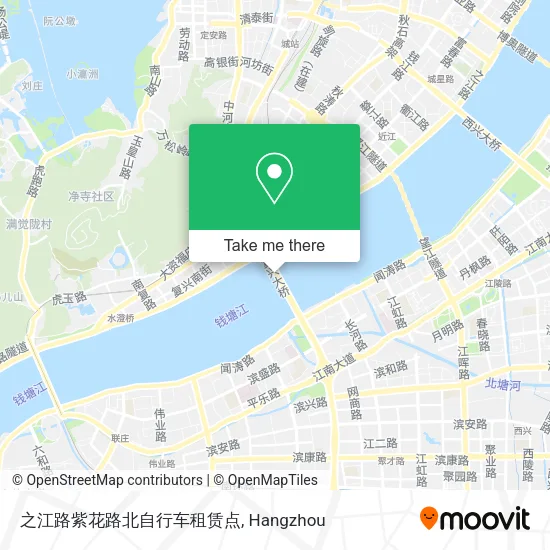 之江路紫花路北自行车租赁点 map