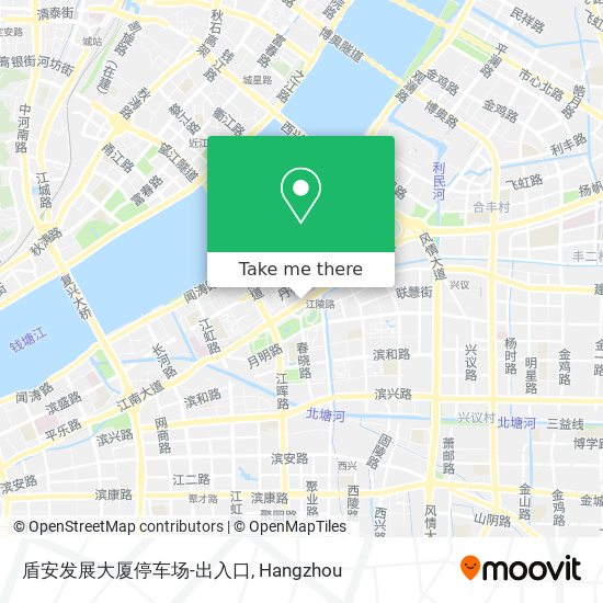 盾安发展大厦停车场-出入口 map