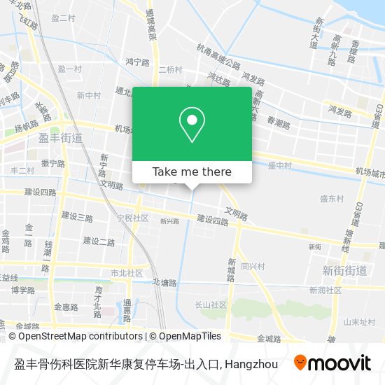 盈丰骨伤科医院新华康复停车场-出入口 map