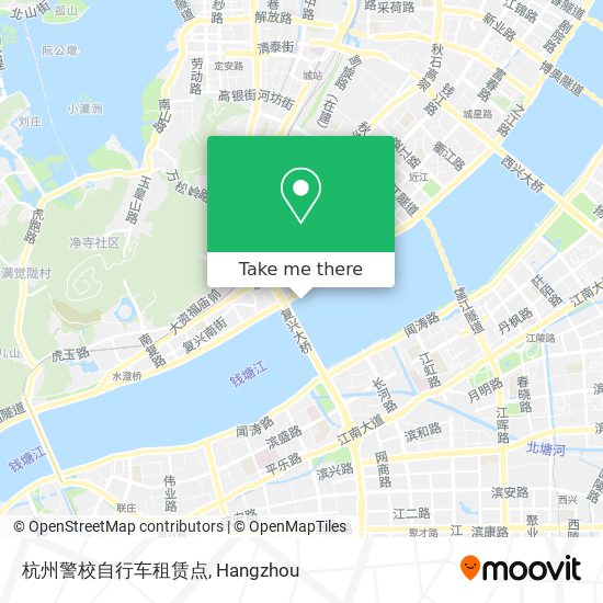 杭州警校自行车租赁点 map