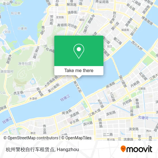 杭州警校自行车租赁点 map