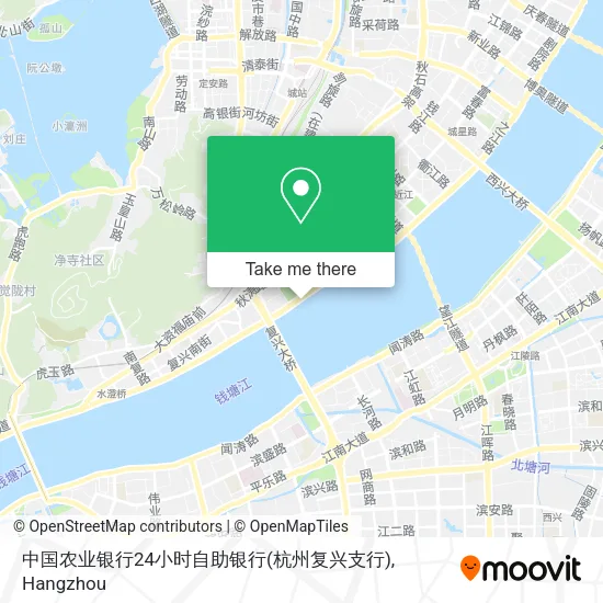 中国农业银行24小时自助银行(杭州复兴支行) map