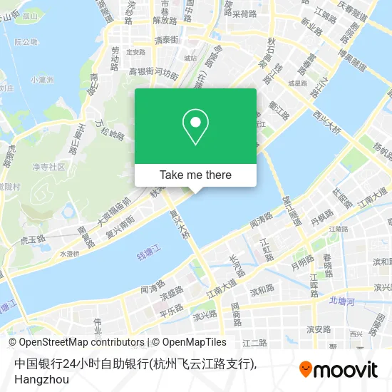 中国银行24小时自助银行(杭州飞云江路支行) map