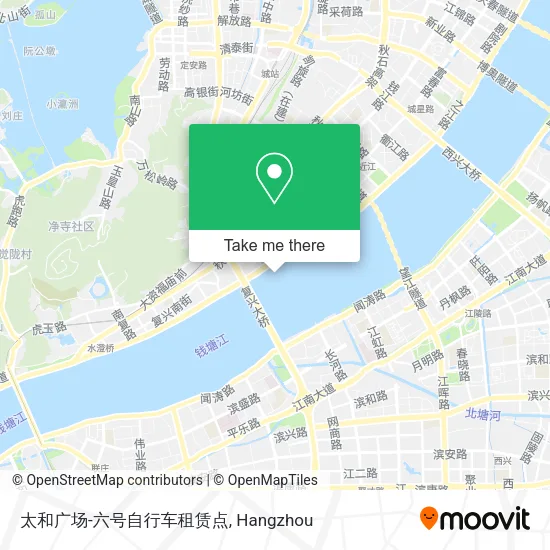 太和广场-六号自行车租赁点 map