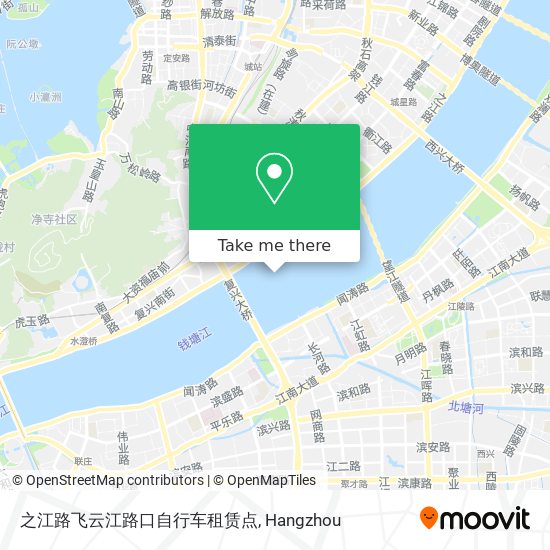之江路飞云江路口自行车租赁点 map