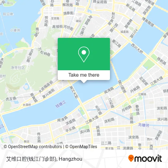 艾维口腔(钱江门诊部) map