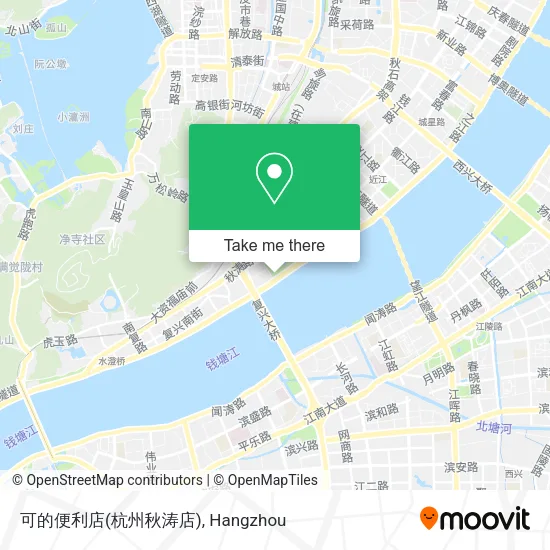 可的便利店(杭州秋涛店) map