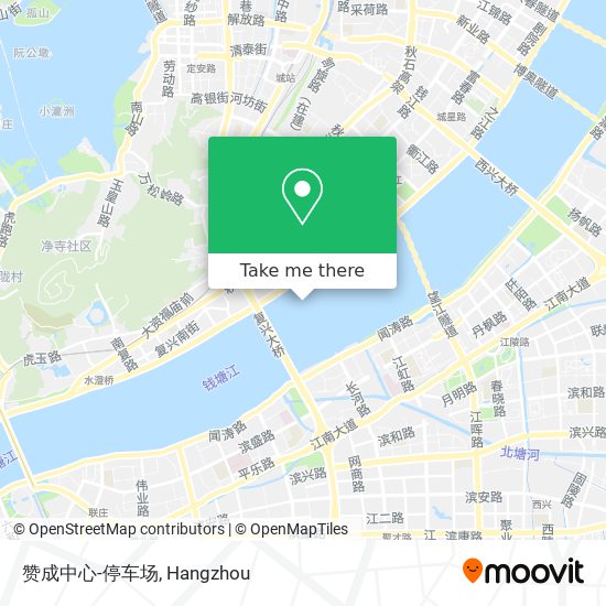 赞成中心-停车场 map