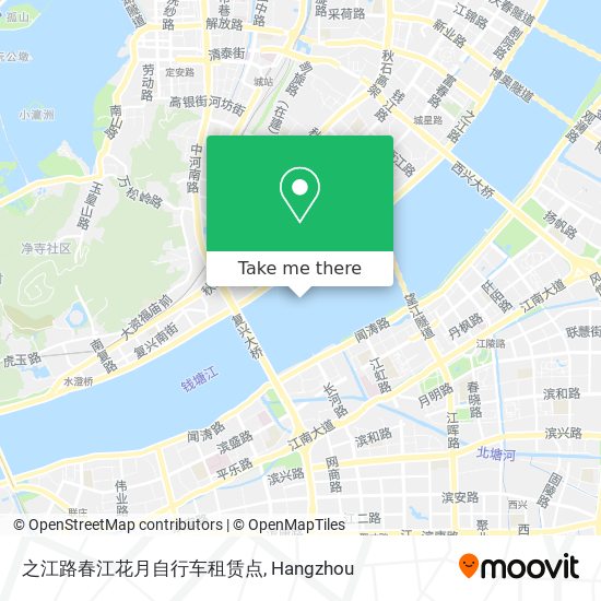 之江路春江花月自行车租赁点 map