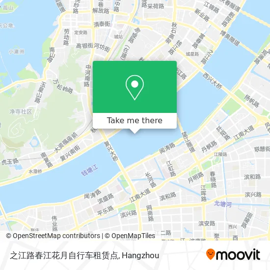 之江路春江花月自行车租赁点 map