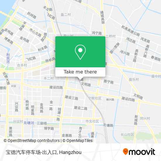 宝德汽车停车场-出入口 map