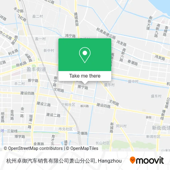 杭州卓御汽车销售有限公司萧山分公司 map