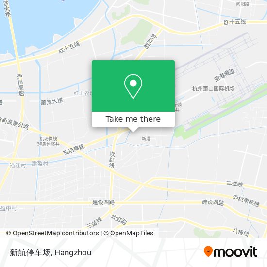 新航停车场 map