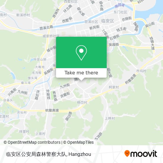 临安区公安局森林警察大队 map