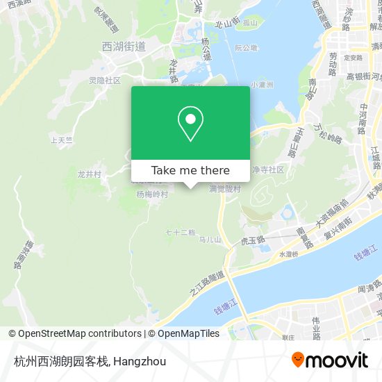 杭州西湖朗园客栈 map