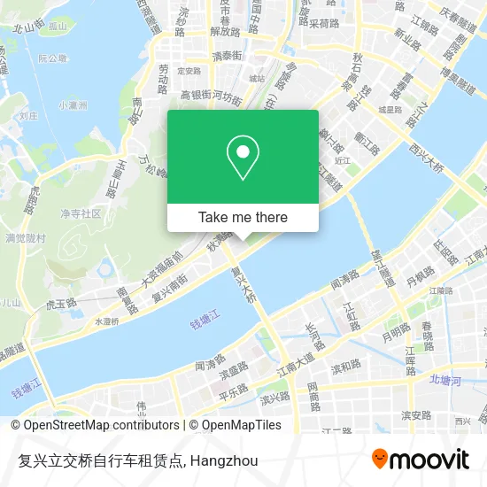 复兴立交桥自行车租赁点 map