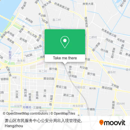 萧山区市民服务中心公安分局出入境管理处 map