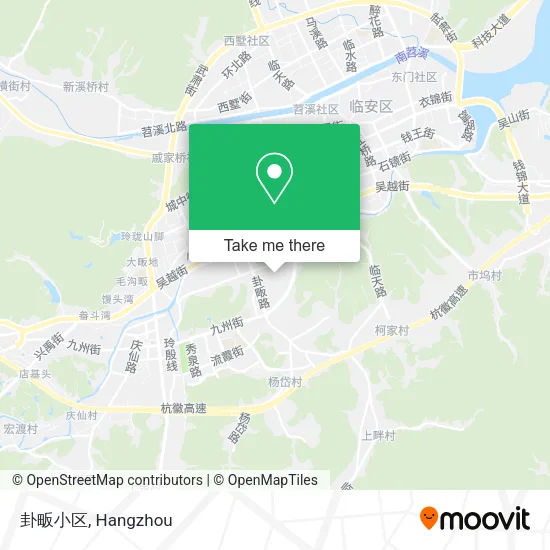 卦畈小区 map