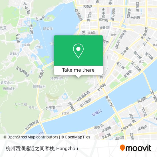 杭州西湖远近之间客栈 map