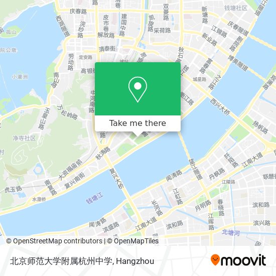北京师范大学附属杭州中学 map
