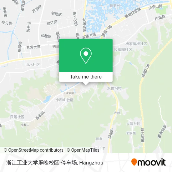 浙江工业大学屏峰校区-停车场 map