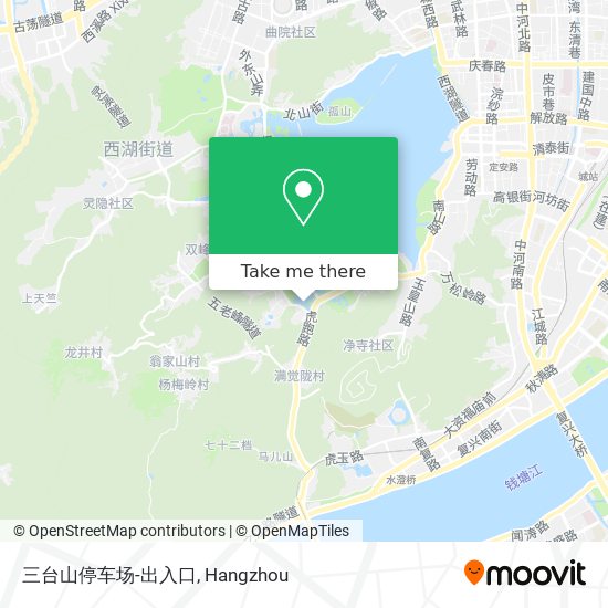 三台山停车场-出入口 map