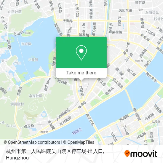 杭州市第一人民医院吴山院区停车场-出入口 map
