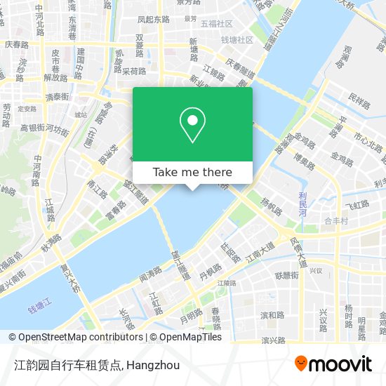 江韵园自行车租赁点 map