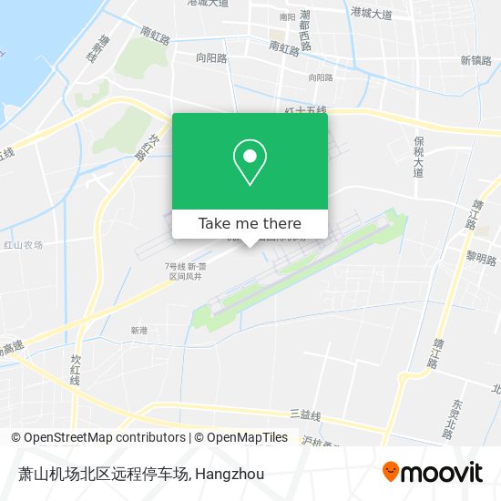 萧山机场北区远程停车场 map