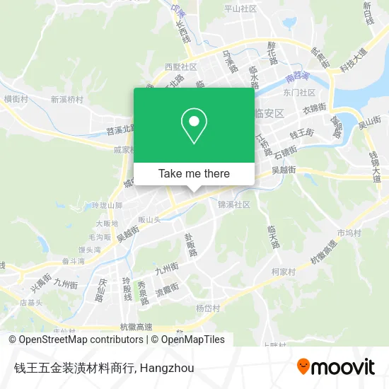 钱王五金装潢材料商行 map