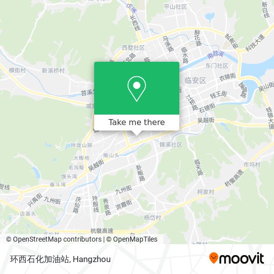 环西石化加油站 map