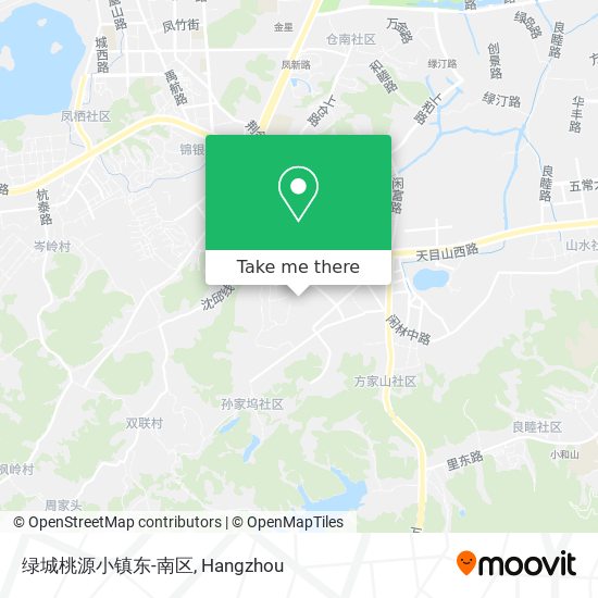 绿城桃源小镇东-南区 map