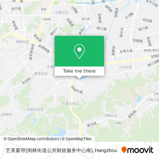 艺美窗帘(闲林街道公共财政服务中心南) map