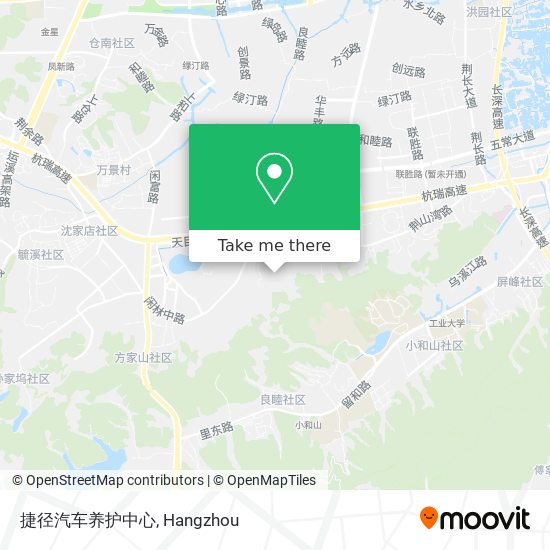 捷径汽车养护中心 map