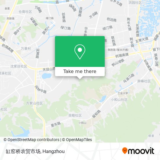 缸窑桥农贸市场 map