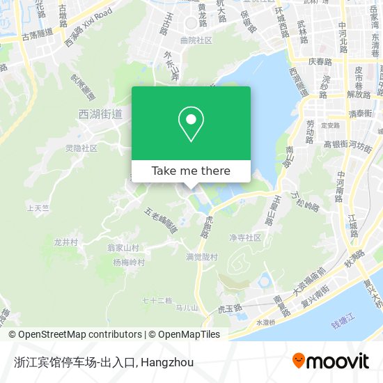 浙江宾馆停车场-出入口 map