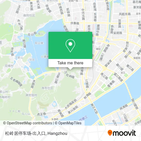 松岭居停车场-出入口 map