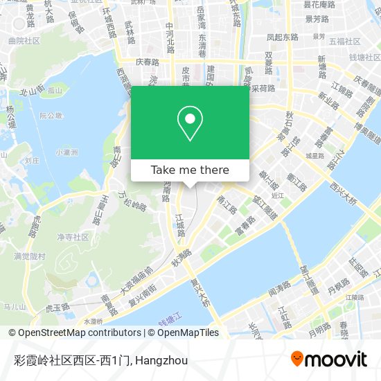 彩霞岭社区西区-西1门 map