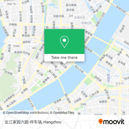 近江家园六园-停车场 map