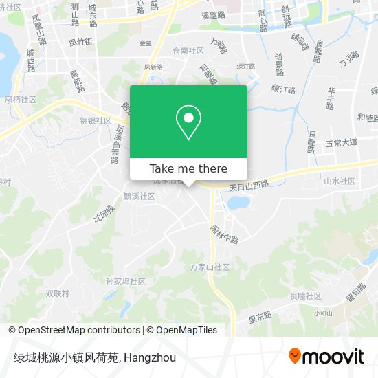 绿城桃源小镇风荷苑 map