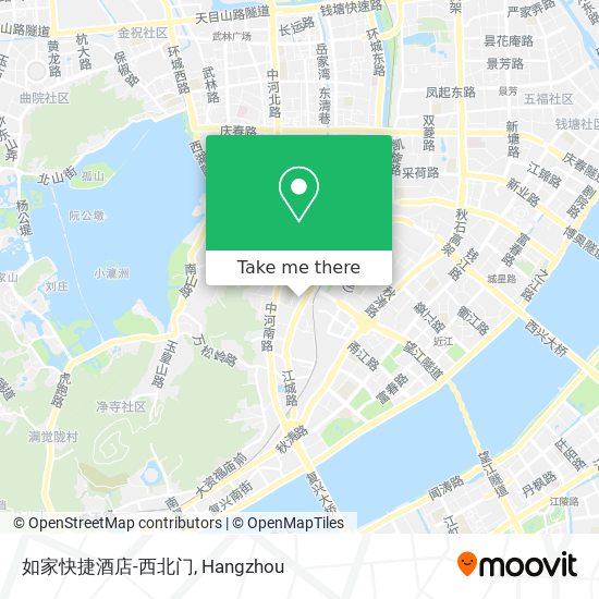 如家快捷酒店-西北门 map