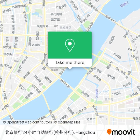 北京银行24小时自助银行(杭州分行) map