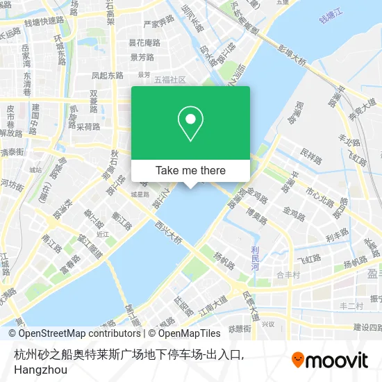 杭州砂之船奥特莱斯广场地下停车场-出入口 map