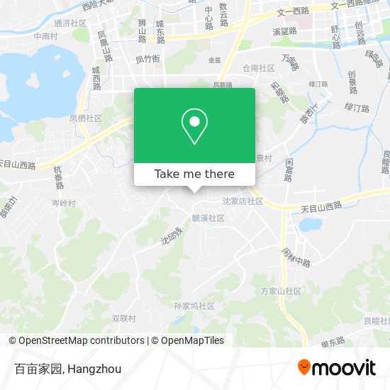 百亩家园 map