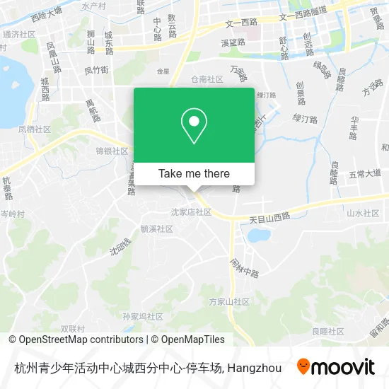 杭州青少年活动中心城西分中心-停车场 map