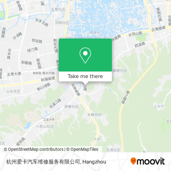 杭州爱卡汽车维修服务有限公司 map