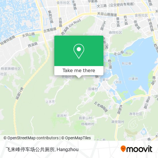 飞来峰停车场公共厕所 map