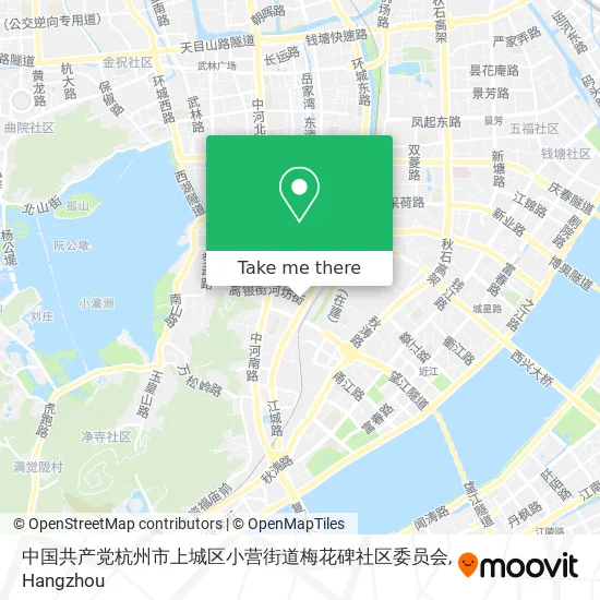 中国共产党杭州市上城区小营街道梅花碑社区委员会 map